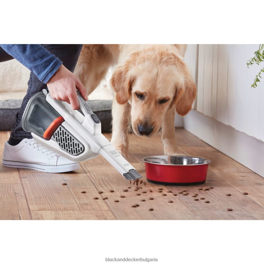 почистване бг BLACK+DECKER dustbuster ръчна вакуумна безжична прахосмукачка advancedclean white V8R6ZD33
