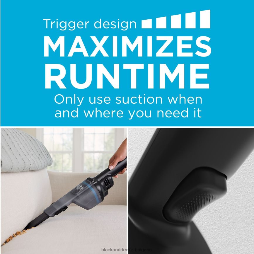 почистване бг BLACK+DECKER безжична ръчна прахосмукачка dustbuster blast V8R6ZD3