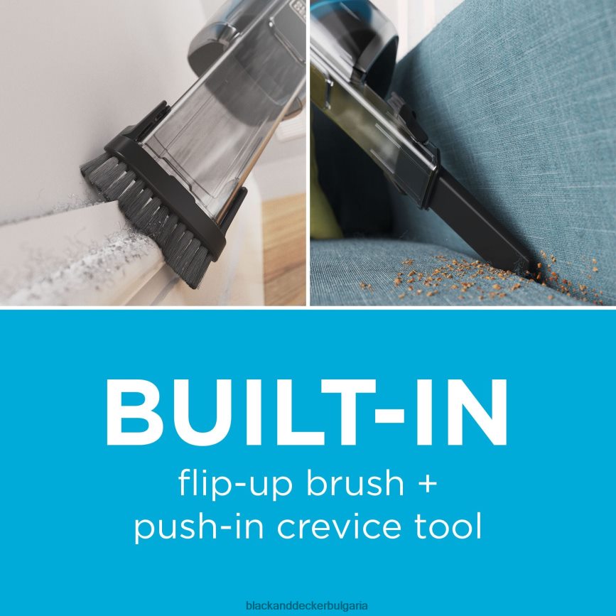 почистване бг BLACK+DECKER безжична ръчна прахосмукачка dustbuster blast V8R6ZD3