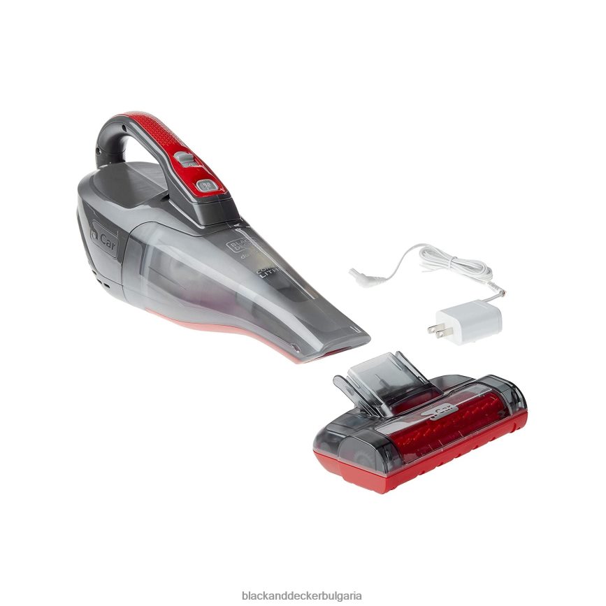 почистване бг BLACK+DECKER dustbuster quickclean безжична ръчна прахосмукачка за кола с моторизирана четка за тапицерия V8R6ZD2