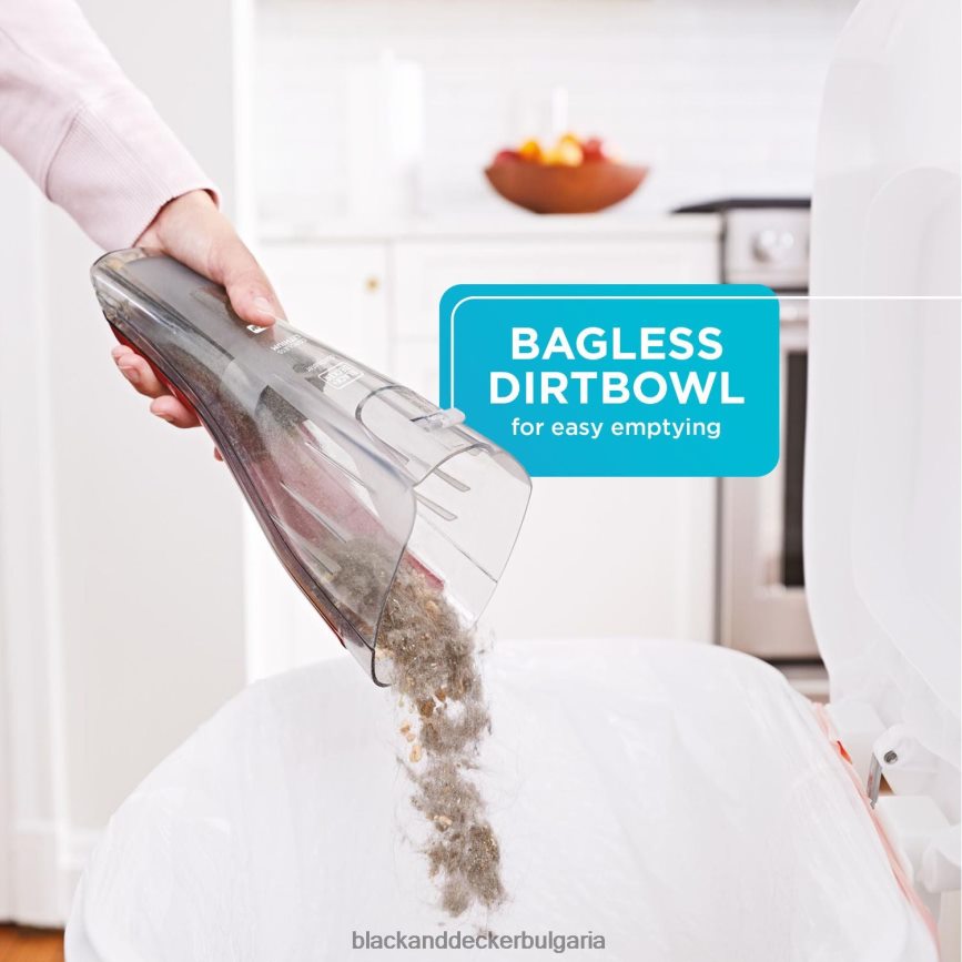 почистване бг BLACK+DECKER dustbuster quickclean безжична ръчна прахосмукачка за кола с моторизирана четка за тапицерия V8R6ZD2