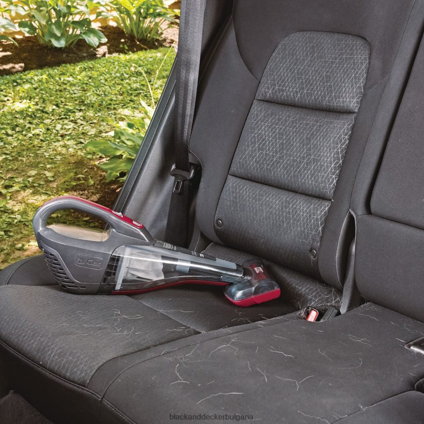 почистване бг BLACK+DECKER dustbuster quickclean безжична ръчна прахосмукачка за кола с моторизирана четка за тапицерия V8R6ZD2