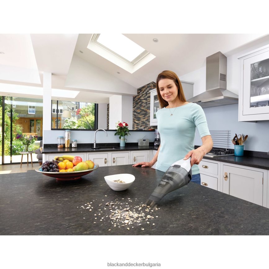 почистване бг BLACK+DECKER безжична ръчна прахосмукачка dustbuster quickclean V8R6ZD31