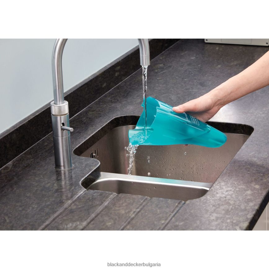 почистване бг BLACK+DECKER dustbuster quickclean безжична ръчна прахосмукачка за мокро/сухо тюркоаз V8R6ZD61