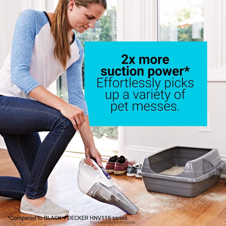 почистване бг BLACK+DECKER безжична ръчна прахосмукачка dustbuster quickclean pet V8R6ZD50