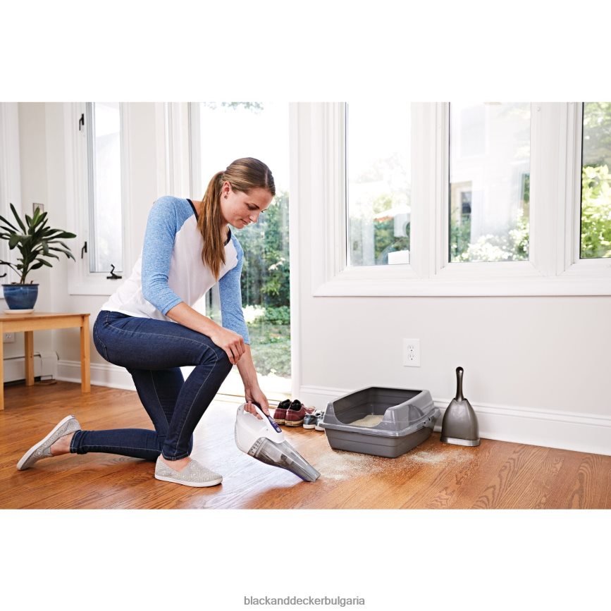почистване бг BLACK+DECKER безжична ръчна прахосмукачка dustbuster quickclean pet V8R6ZD50