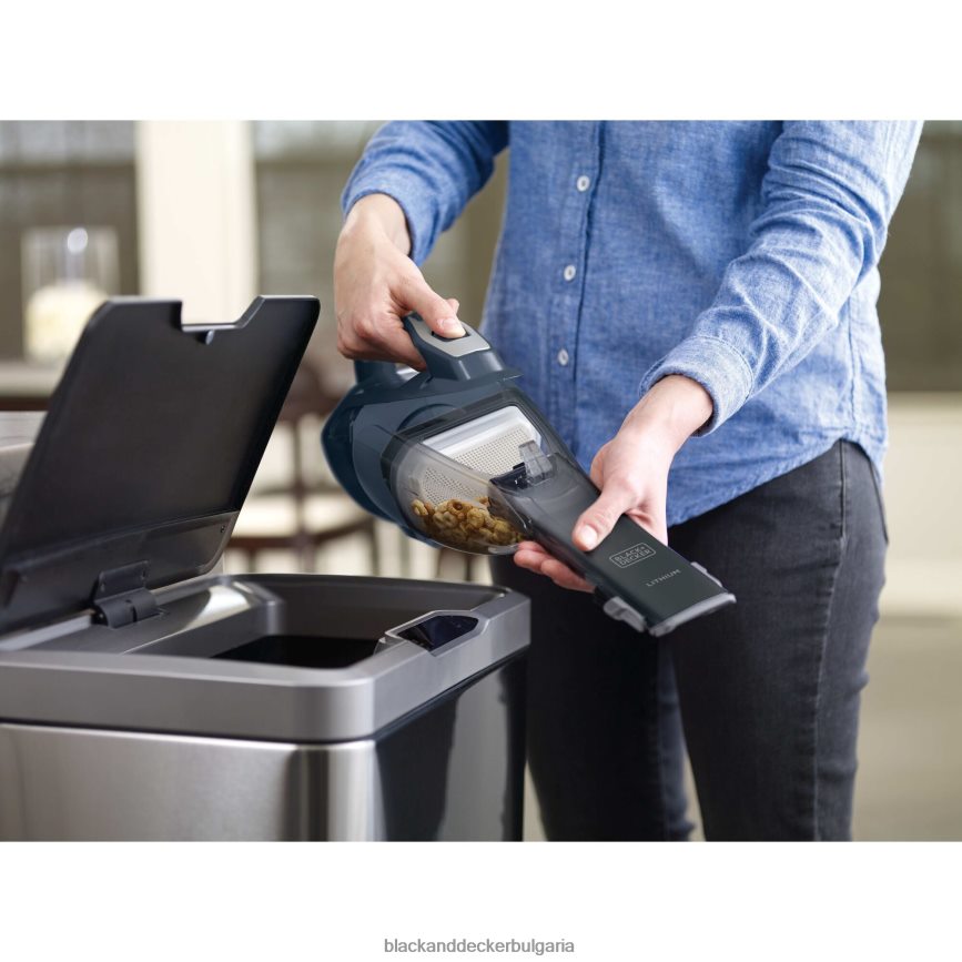 почистване бг BLACK+DECKER безкабелна ръчна прахосмукачка gen 9.5 advancedclean - шистово синьо V8R6ZD24