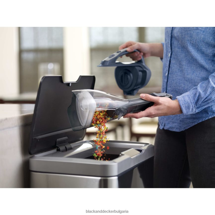 почистване бг BLACK+DECKER безкабелна ръчна прахосмукачка gen 9.5 advancedclean - шистово синьо V8R6ZD24