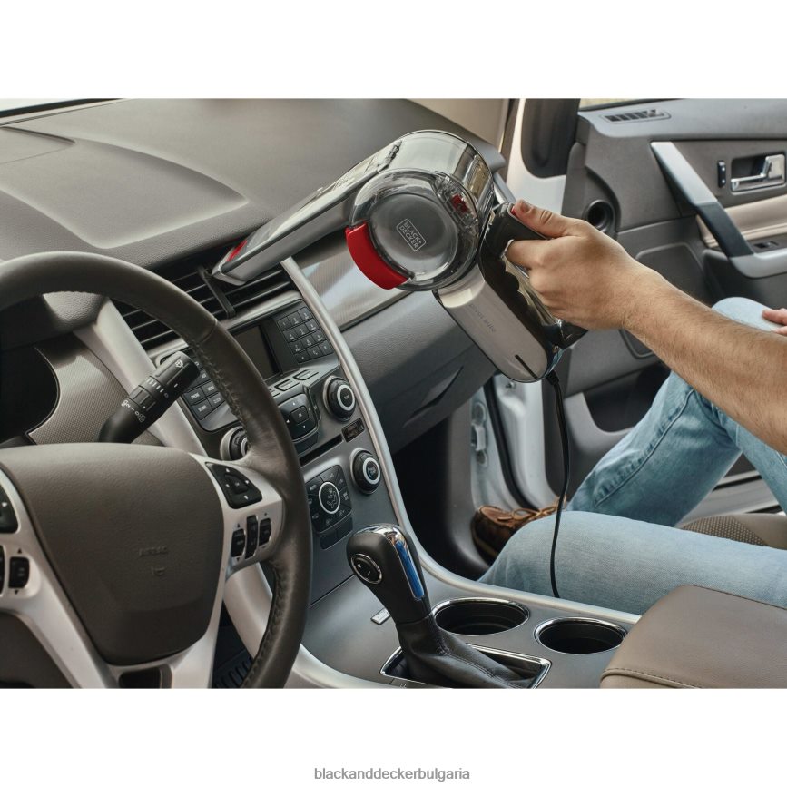 почистване бг BLACK+DECKER pivot vac 12v max dc ръчен вакуум за кола черен V8R6ZD47
