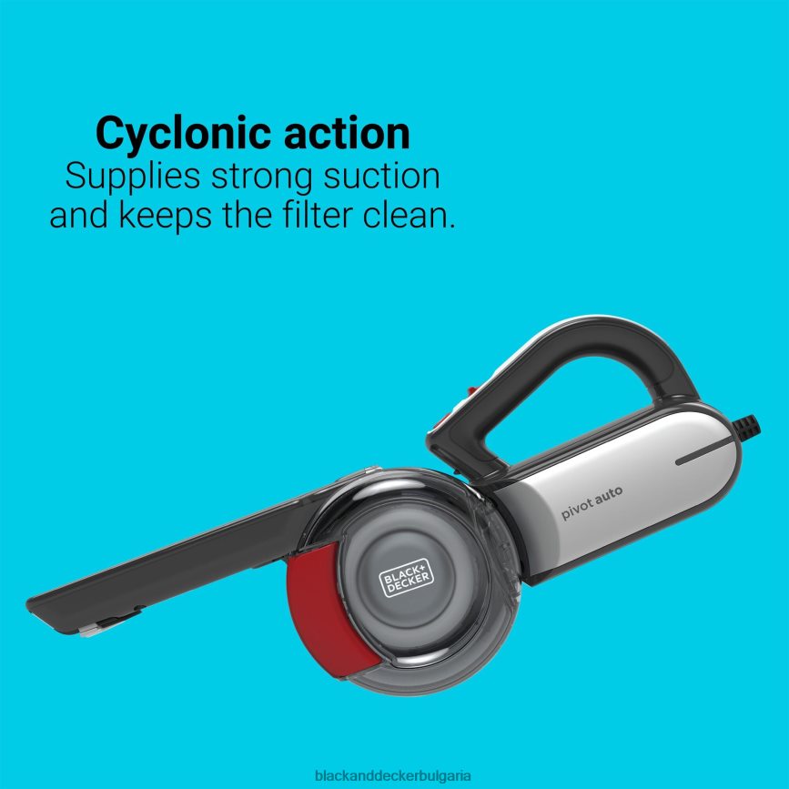 почистване бг BLACK+DECKER pivot vac 12v max dc ръчен вакуум за кола черен V8R6ZD47