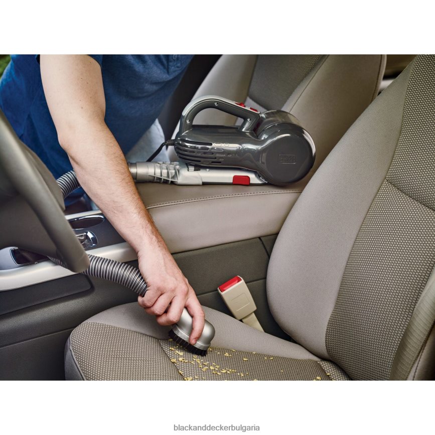 почистване бг BLACK+DECKER pivot vac 12v max dc ръчен вакуум за кола черен V8R6ZD47