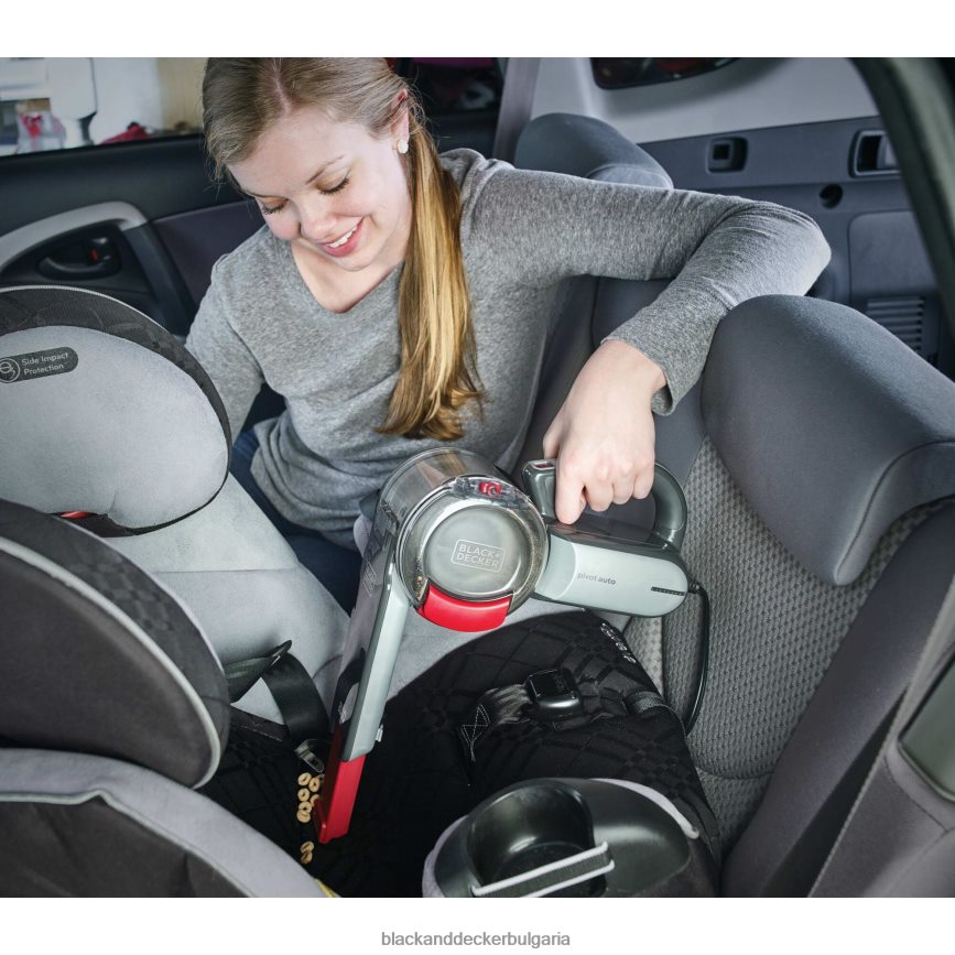 почистване бг BLACK+DECKER pivot vac 12v max dc ръчен вакуум за кола черен V8R6ZD47