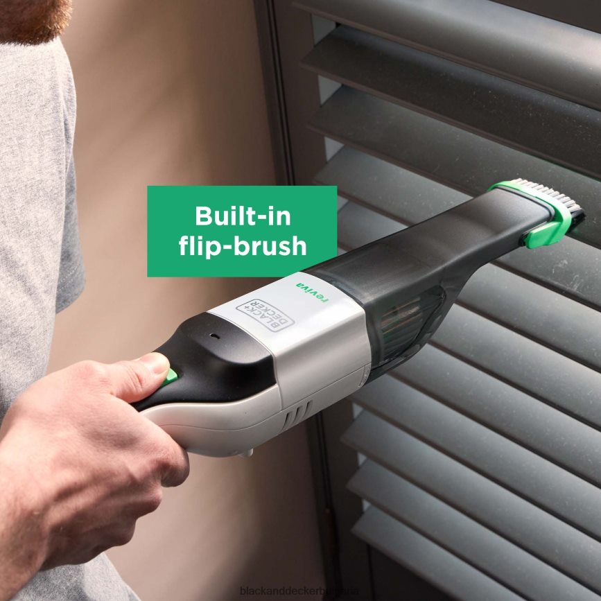 почистване бг BLACK+DECKER безкабелна ръчна прахосмукачка reviva 8v max със зарядно устройство, филтър и инструмент за четка V8R6ZD10