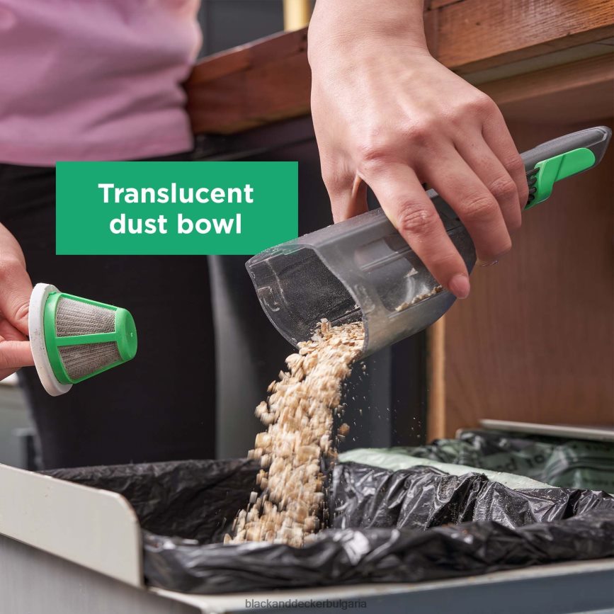 почистване бг BLACK+DECKER безкабелна ръчна прахосмукачка reviva 8v max със зарядно устройство, филтър и инструмент за четка V8R6ZD10