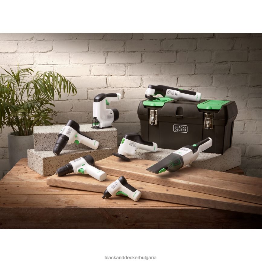 почистване бг BLACK+DECKER безкабелна ръчна прахосмукачка reviva 8v max със зарядно устройство, филтър и инструмент за четка V8R6ZD10